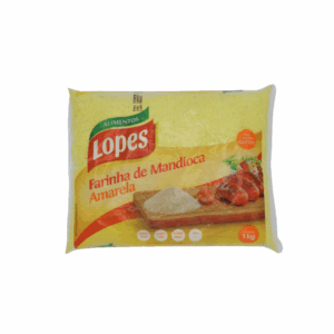 Lopes - Farinha de Mandioca Amarela 10x1 kg