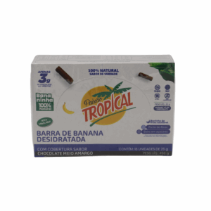 Paixão Tropical - Banana Bar - Chocolate Meio Amargo 1x12x18x25 g
