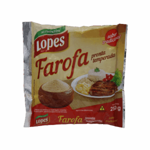 Lopes - Farofa Temperada Tradicional 12x250 g